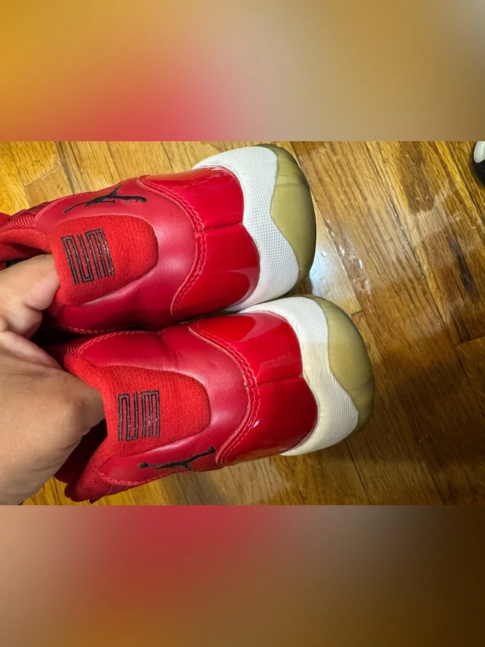 Kids Red High-Top Sneakers